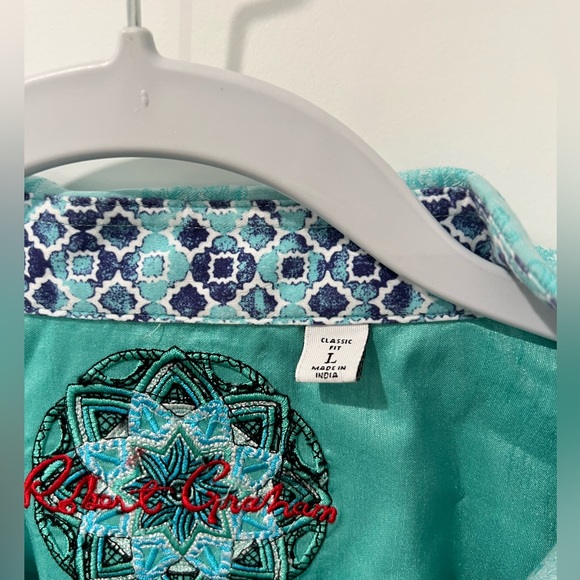 Robert Graham men’s button up L - Picture 3 of 4